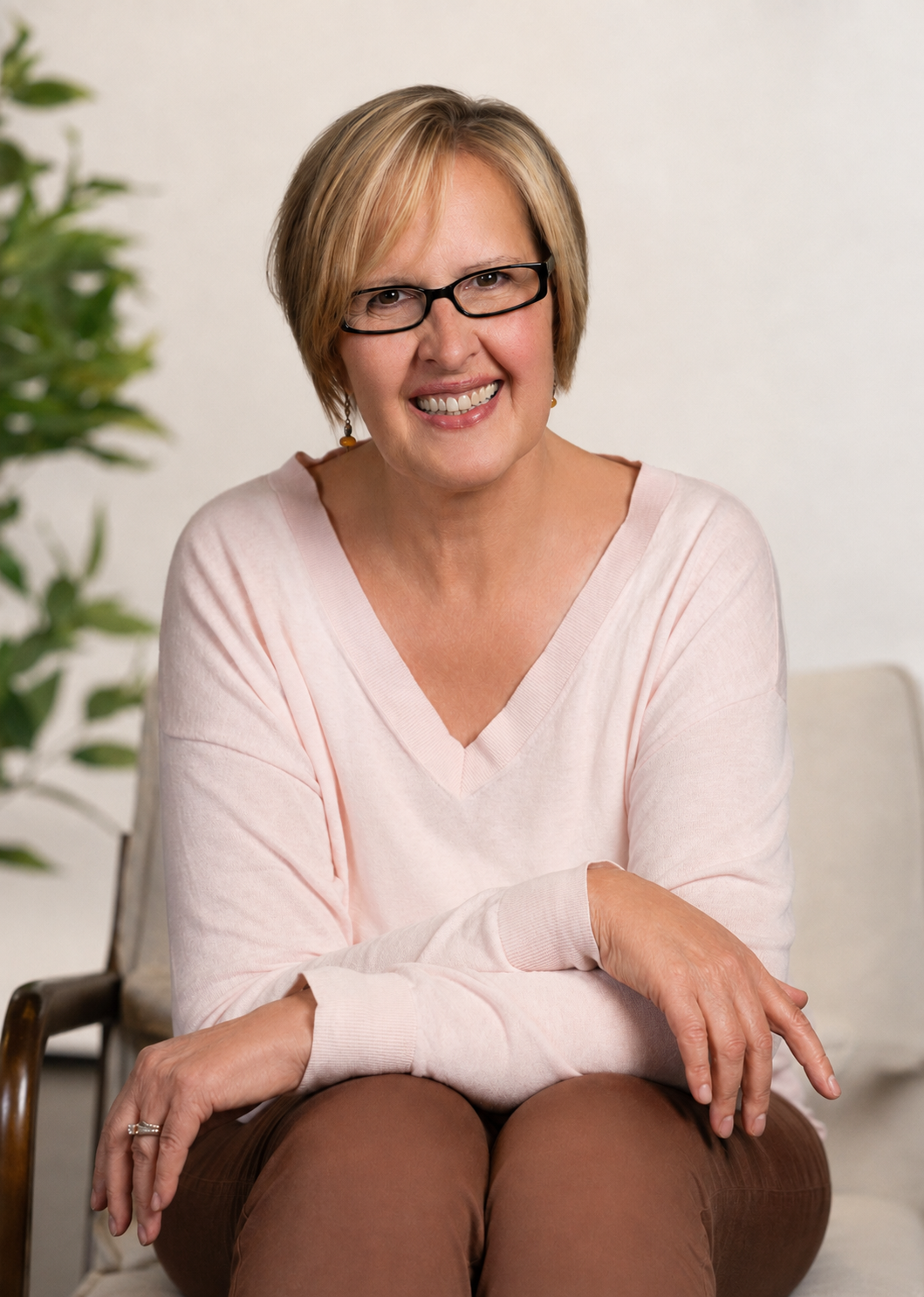 Ursula Wiese smiling and seated